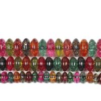 Abalorios de Cristal con forma Toroidal, ábaco, pulido, Bricolaje & diverso tamaño para la opción, multicolor, Vendido por Sarta