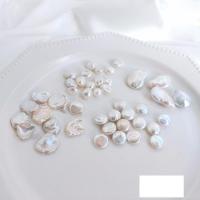 Natürliche Süßwasser, lose Perlen, plattiert, Modeschmuck & DIY & verschiedene Größen vorhanden, beige Camouflage, verkauft von PC