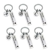 Stainless Steel Key Clasp & with letter pattern 