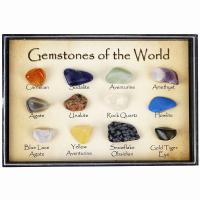 Natural Stone Minerals Specimen, irregular, 12 pieces 