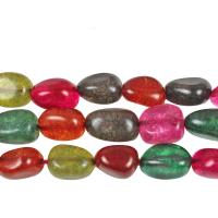 Perlas de cristal de moda, Irregular, pulido, Bricolaje & diverso tamaño para la opción, multicolor, 8x10mm, 30PCs/Sarta, Vendido por Sarta