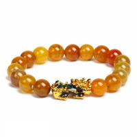 Agate Bracelets, with Zinc Alloy, plated, fashion jewelry & for man 