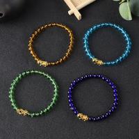 Crystal Bracelets, with Zinc Alloy, plated, fashion jewelry, multi-colored 