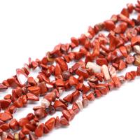 La Lasca De Piedra Preciosa, Jaspe rojo, Irregular, pulido, Bricolaje, Rojo, 5x8mm, Vendido por Sarta