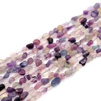 La Lasca De Piedra Preciosa, Purple Fluorita, Irregular, pulido, Bricolaje, Púrpura, 6x8mm, Vendido por Sarta