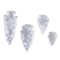 Natural Quartz Pendants, Clear Quartz, arrowhead, DIY & no hole, Crystal Foiled 