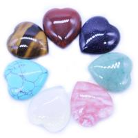 Кабошоны из драгоценных камней, Природный камень, Сердце, полированный, DIY, Много цветов для выбора продается Strand