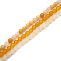 perles en Jade jaune, jaune de jade, Rond, poli, DIY & normes différentes pour le choix, plus de couleurs à choisir, Vendu par brin