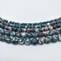 Rain Flower Stone Beads, Round, polished 