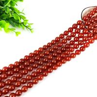 Natural Red Agate Beads, Natural Stone, Round 