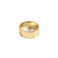 Anillo de dedo de latón, metal, chapado en color dorado, diverso tamaño para la opción & para mujer, 16.5x7.72mm, Vendido por UD