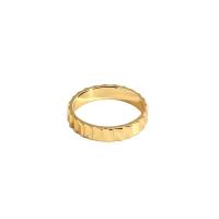 Anillo de dedo de latón, metal, chapado en color dorado, diverso tamaño para la opción & para mujer, 16.5x3.84mm, Vendido por UD