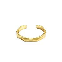 Brass Cuff Finger Ring, plated, Adjustable & for woman 