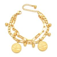 Stainless Steel Charm Bracelet, fashion jewelry & Unisex 16+5cm 