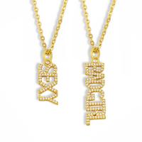 Cubic Zircon Micro Pave Brass Necklace, fashion jewelry & micro pave cubic zirconia 