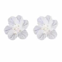 Acrylic Drop Earring, with Zinc Alloy, Flower, plated & for woman 