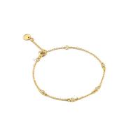 Cubic Zirconia Micro Pave Brass Bracelet, with 1.18 inch extender chain, gold color plated, micro pave cubic zirconia & for woman Approx 6.3 Inch 