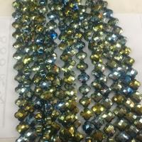 Blume-Kristall-Perlen, Kristall, plattiert, DIY, mehrere Farben vorhanden, 12mm, 30PCs/Strang, verkauft von Strang