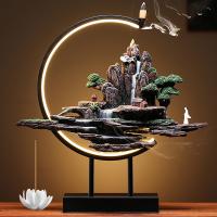 Incense Smoke Flow Backflow Holder Ceramic Incense Burner, Resin, plated, for home and office & durable 30cmx40cmx28cm 