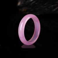Gemstone Bangle, Pink Calcedony, plated, fashion jewelry & for woman 58-60mm 