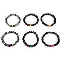 Gemstone Bracelets, Natural Stone, fashion jewelry & elastic & DIY Approx 7.5 Inch 