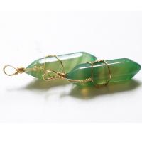 Agate Brass Pendants, with Brass, fashion jewelry & DIY 