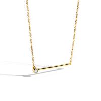 Латунное Ожерелье Горного Хрусталя, Латунь, с 1.96 inch наполнитель цепи, плакирован золотом, Женский & со стразами длина:Приблизительно 15.74 дюймовый, продается Strand