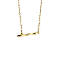 Латунное Ожерелье Горного Хрусталя, Латунь, плакирован золотом, Женский & со стразами длина:Приблизительно 17.71 дюймовый, продается Strand