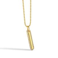 Cubic Zircon Micro Pave Brass Necklace, with 1.96 inch extender chain, gold color plated, micro pave cubic zirconia & for woman Approx 17.71 Inch 