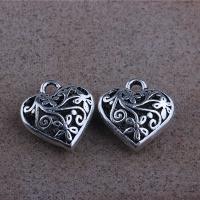 Zinc Alloy Hollow Pendants, plated, fashion jewelry, silver color, 20mm*17mm 