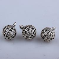 Zinc Alloy Hollow Pendants, plated, fashion jewelry, silver color, 14mm*11mm 