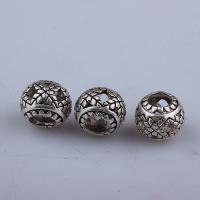 Zinc Alloy Hollow Beads, plated, fashion jewelry, silver color 