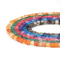 Natürliche Drachen Venen Achat Perlen, Drachenvenen Achat, Quadrat, poliert, DIY, keine, 8mm, verkauft von Strang