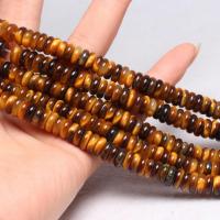 Tiger Eye Beads, Flat Round, polished, DIY 