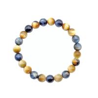 Tiger Eye Stone Bracelets, Round, fashion jewelry multi-colored, 155mm Approx 6.1 Inch 