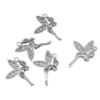 Stainless Steel Pendants, Butterfly, silver color plated Approx 