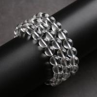 Кристалл браслеты, Кристаллы, Круглая, полированный, прозрачный кристалл, продается Strand