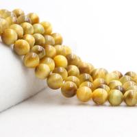 Tiger Eye Beads, Round, polished, DIY yellow 