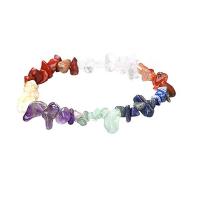 Gemstone Bracelets, Natural Stone, fashion jewelry & elastic & Unisex 180mm Approx 7.1 Inch 
