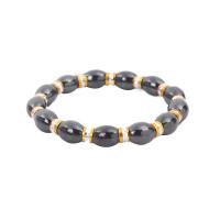 Hematite Bracelets, with Zinc Alloy, fashion jewelry & elastic & Unisex 190mm Approx 7.5 Inch 