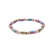 Fashion Jewelry Anklet, Hematite, elastic & Unisex, multi-colored, 230mm Approx 9.1 Inch 
