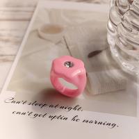 Acryl Finger Ring, Modeschmuck & für Frau, keine, 22.5x24.5mm, Innendurchmesser:ca. 18mm, 20PCs/Menge, verkauft von Menge