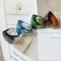 Акриловые палец кольцо, Акрил, ювелирные изделия моды & Женский, Много цветов для выбора, 20ПК/Лот, продается Лот