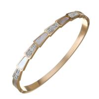 Stainless Steel Bangle, fashion jewelry & for woman & with rhinestone, 5mm 