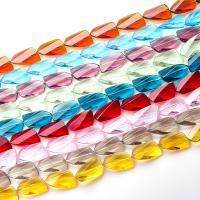 Perlas de cristal de moda, chapado, Bricolaje, más colores para la opción, 16x28mm, 20PCs/Bolsa, Vendido por Bolsa