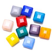 Glass Beads, Square, polished, DIY 14mm 