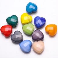 Perles de cristal coeur, poli, DIY, plus de couleurs à choisir, 16mm Vendu par sac