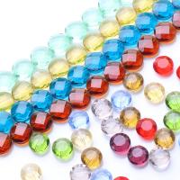 Flat Round Crystal Beads, polished, DIY 12mm 