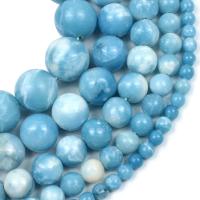 Sapphire Sea gemstone Beads, Round, polished, DIY blue 