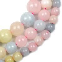 Morganite Beads, Round, polished, DIY multi-colored 